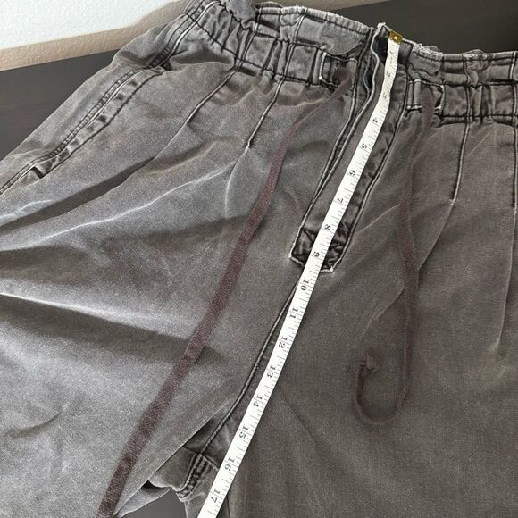 Free People Womens Margate Pleated Trouser Pants Size M Dark Gray Boho Casual - Picture 12 of 13